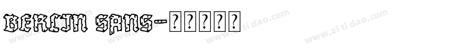 berlin sans字体转换